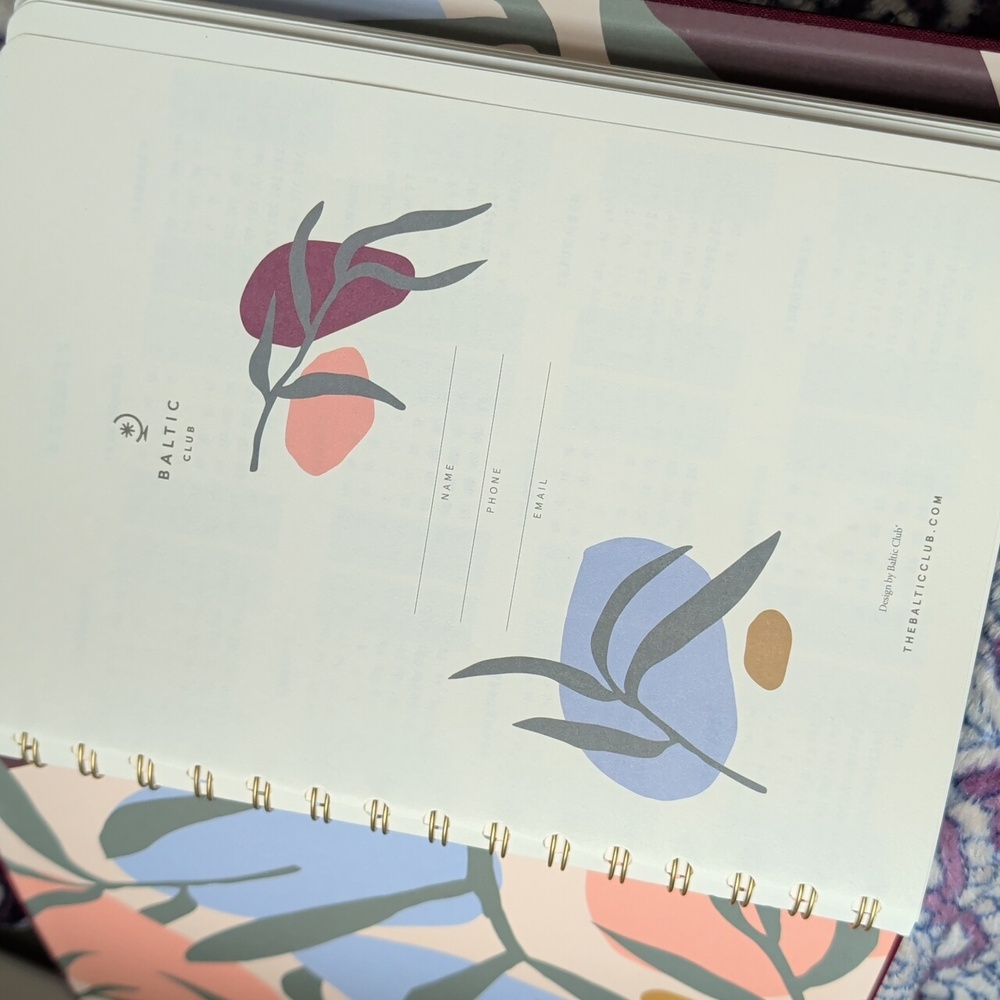 Baltic Club Burgundy Hardcover Planner - Picture 2 of 5